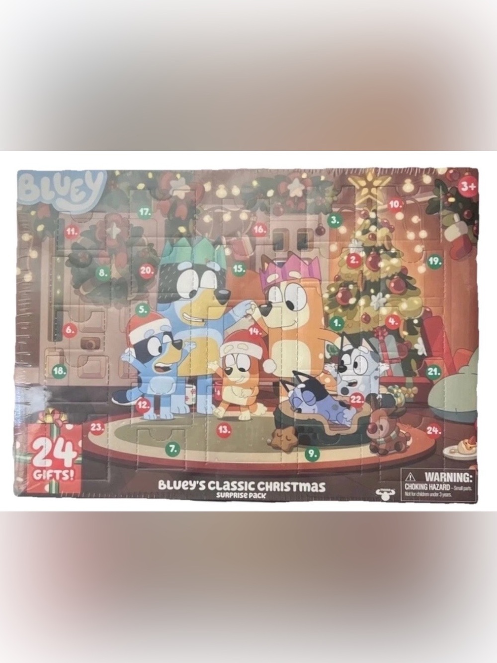 Bluey Classic Christmas Advent Calendar - Multi-Color